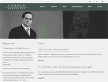 Tablet Screenshot of konrad-partners.com